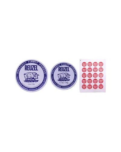 Reuzel Men's 3pc 2022 Road Trip Pomade Sticker & Clay Matte Pomade Kit In Transparent