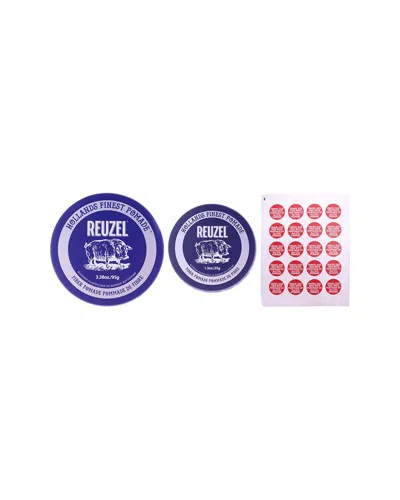 Reuzel Men's 3pc 2022 Road Trip Pomade Sticker & Fiber Pomade Kit In Transparent