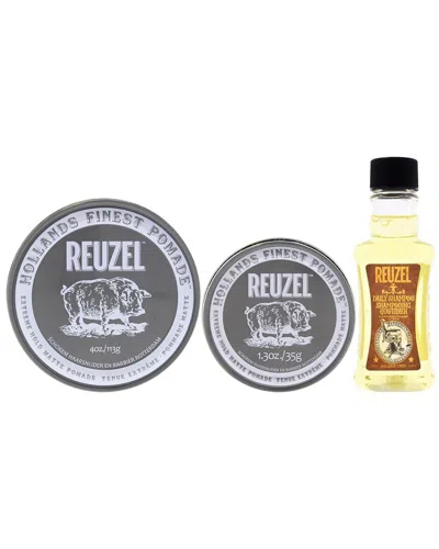Reuzel Men's 4pc Extreme Holiday Travel Bag Set