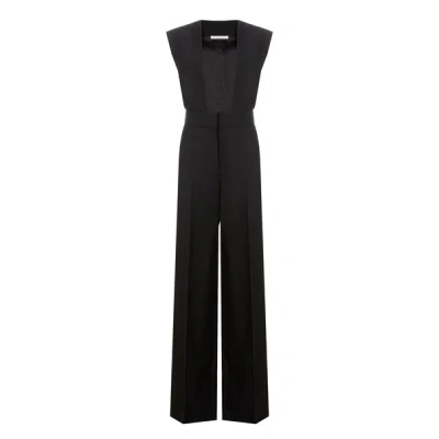 Rev Virgin Wool Jumpsuit In Black