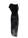 Rev Silk-blend Dress In Black
