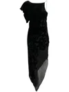 Rev The John Devore Asymmetric Dress In Black