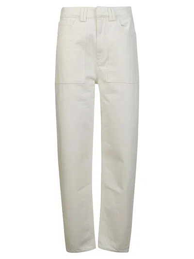 Rev The Suri Jeans Over Tasca Fatigue In White