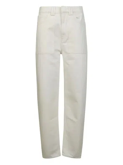 Rev The Suri Jeans Over Tasca Fatigue In White