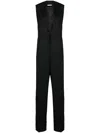 Rev The Ward Formal Virgin Wool Jumpsuit In Black