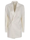 Rev Virgin Wool Double-breasted Coat In White