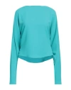 Rev Woman Top Turquoise Size 10 Polyester In Blue