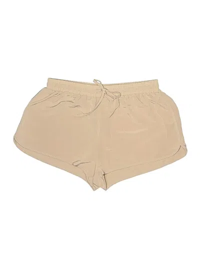 Pre-owned Revamped Athletic Shorts In Brown