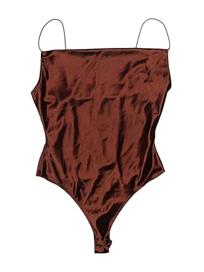 Pre-owned Revamped Bodysuit In Brown