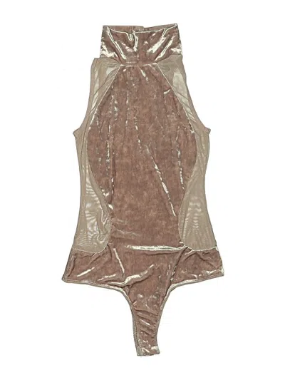 Pre-owned Revamped Bodysuit In Brown