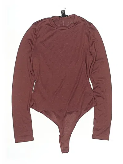 Pre-owned Revamped Bodysuit In Burgundy