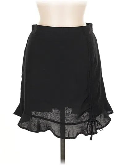 Pre-owned Revamped Casual Skirt In Black