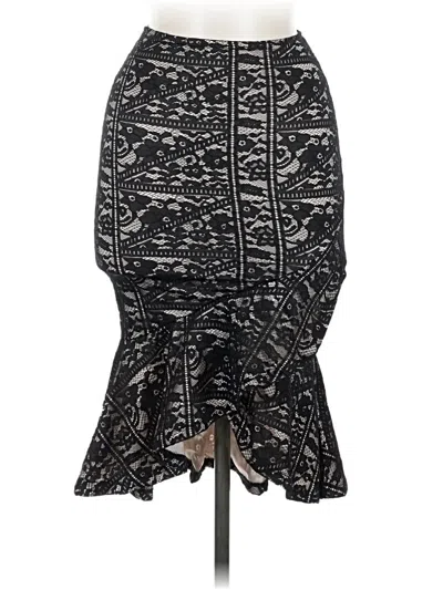 Pre-owned Revamped Casual Skirt In Black