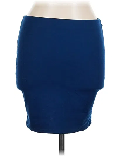 Pre-owned Revamped Casual Skirt In Blue
