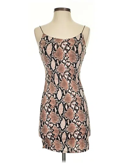Pre-owned Revamped Cocktail Dress In Tan