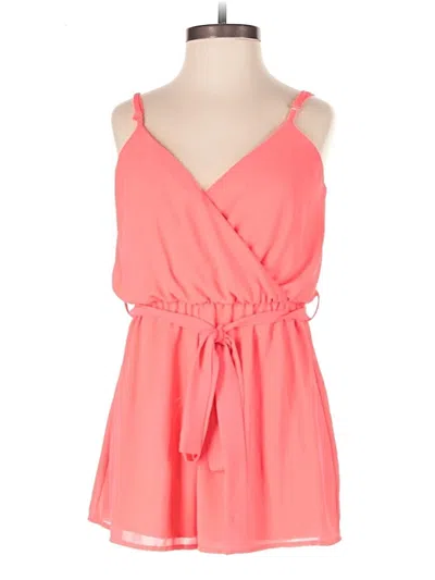 Pre-owned Revamped Romper In Pink