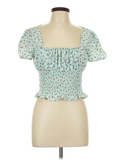 Pre-owned Revamped Tube Top Green Sweetheart Neckline Tops