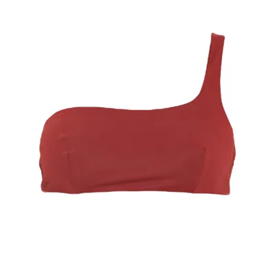 Rêve De Rive Women's Aline Bordeaux Red Bikini Top