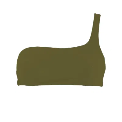 Rêve De Rive Women's Aline Hunter Green Bikini Top