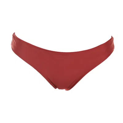 Rêve De Rive Women's Allegra Bordeaux Red Bikini Bottom