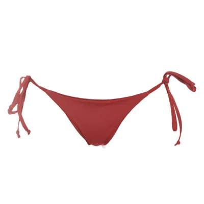 Rêve De Rive Women's Anselina Bordeaux Red Bikini Bottom