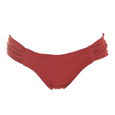 Rêve De Rive Women's Bijou Bordeaux Red Bikini Bottom