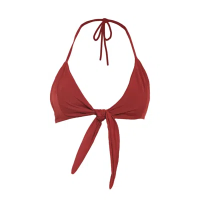 Rêve De Rive Women's Camilla Bordeaux Red Bikini Top