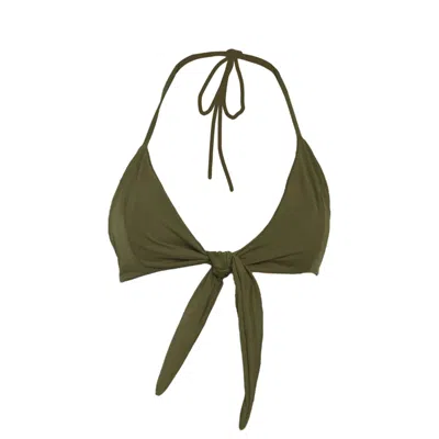 Rêve De Rive Women's Camilla Hunter Green Bikini Top