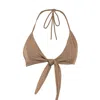 Rêve De Rive Women's Camilla Pecan Brown Bikini Top In Brown