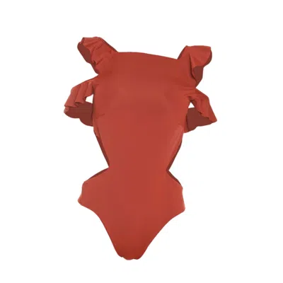 Rêve De Rive Women's Charmaine Bordeaux Red One Piece