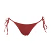 Rêve De Rive Women's Daphne Bordeaux Red Bikini Bottom In Red