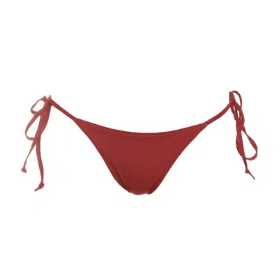 Rêve De Rive Women's Daphne Bordeaux Red Bikini Bottom