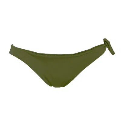 Rêve De Rive Women's Elora Hunter Green Bikini Bottom