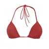 Rêve De Rive Women's Esmé Bordeaux Red Bikini Top In Red
