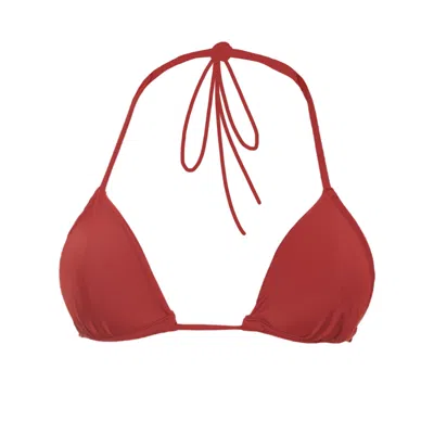 Rêve De Rive Women's Esmé Bordeaux Red Bikini Top
