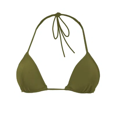 Rêve De Rive Women's Esmé Hunter Green Bikini Top
