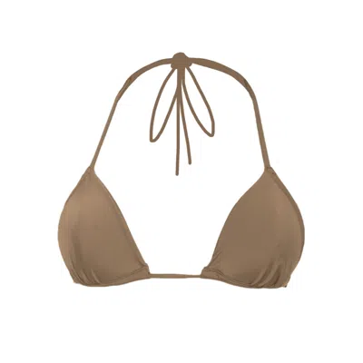 Rêve De Rive Women's Esmé Pecan Brown Bikini Top
