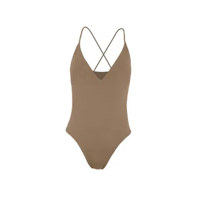 Rêve De Rive Women's Fia Pecan Brown One Piece