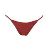 Rêve De Rive Women's Hadleigh Bordeaux Red Bikini Bottom In Red
