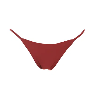 Rêve De Rive Women's Hadleigh Bordeaux Red Bikini Bottom