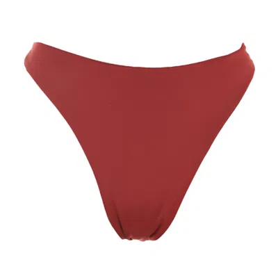 Rêve De Rive Women's Jiah Bordeaux Red Bikini Bottom