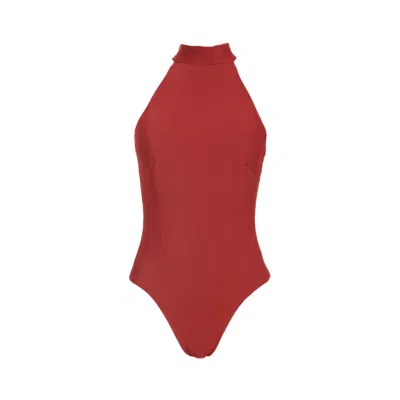 Rêve De Rive Women's Juliette Bordeaux Red One Piece