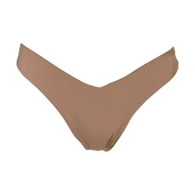 Rêve De Rive Women's Leena Pecan Brown Bikini Bottom