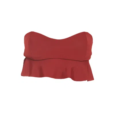 Rêve De Rive Women's Lune Bordeaux Red Bikini Top