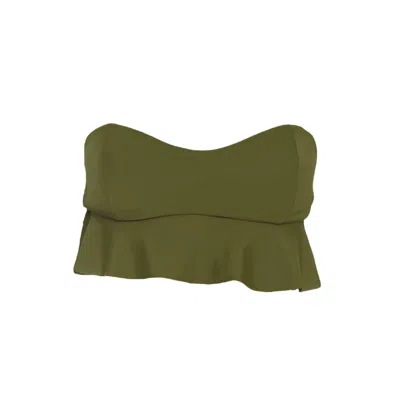 Rêve De Rive Women's Lune Hunter Green Bikini Top