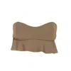 Rêve De Rive Women's Lune Pecan Brown Bikini Top In Brown