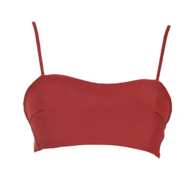 Rêve De Rive Women's Lydia Bordeaux Red Bikini Top