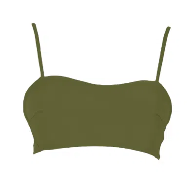 Rêve De Rive Women's Lydia Hunter Green Bikini Top