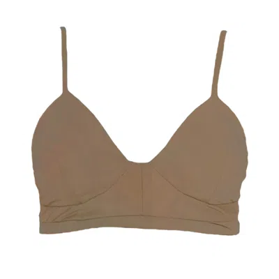 Rêve De Rive Women's Mabel Pecan Brown Bikini Top