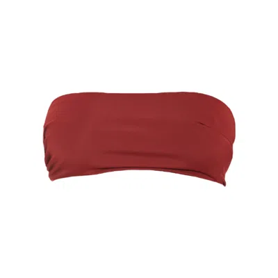 Rêve De Rive Women's Mercer Bordeaux Red Bikini Top